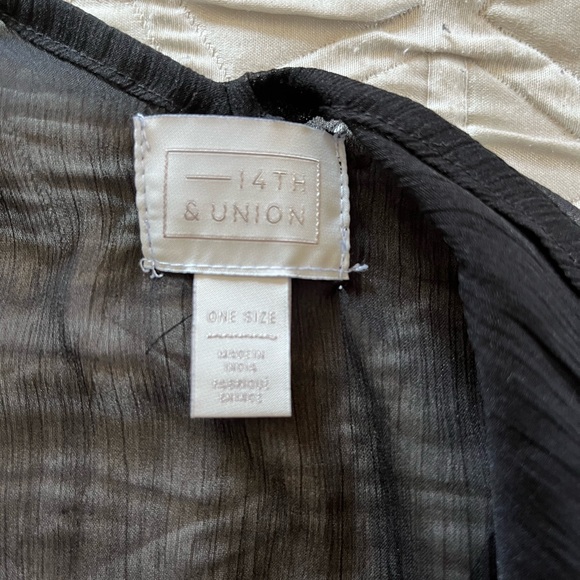 Sheer Beach Cover Up OS - Picture 4 of 5